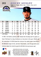 2008 Upper Deck First Edition Jeremy Affeldt #203