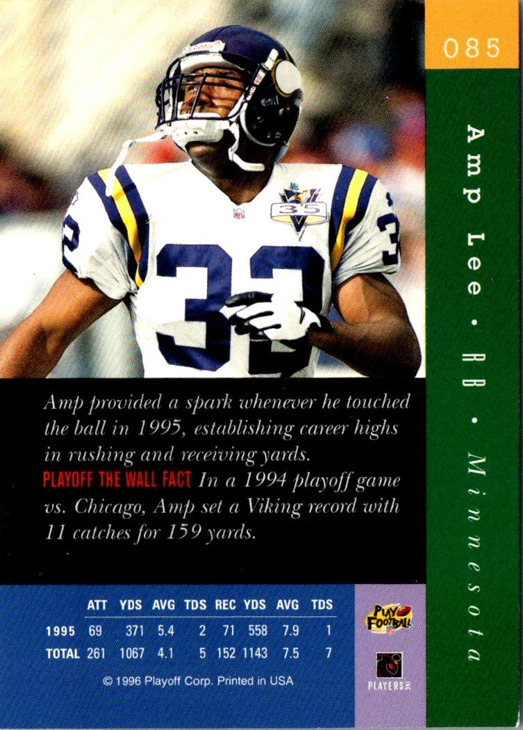 1996 Playoff Absolute Amp Lee