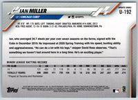 2020 Topps Update Ian Miller #U-192 Rookie