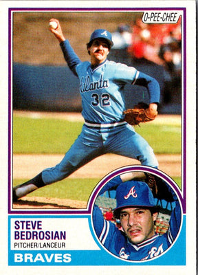 1983 O-Pee-Chee Steve Bedrosian #157