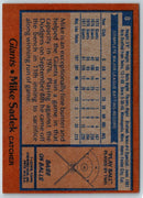 1977 San Francisco Giants Mike Sadek