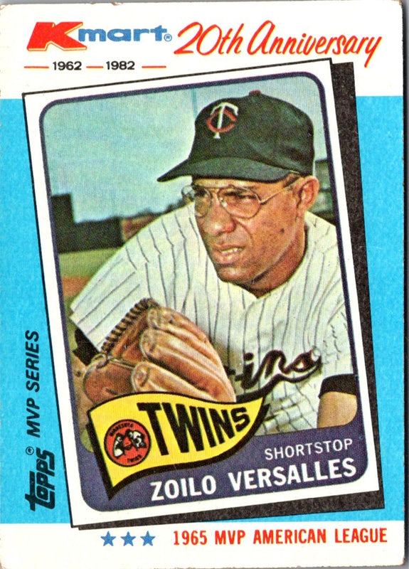 1982 Topps Kmart 20th Anniversary Zoilo Versalles #7