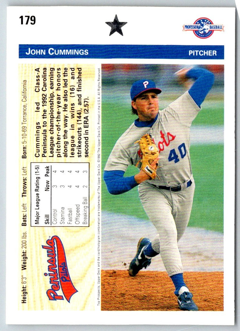 1992 Upper Deck Minors John Cummings