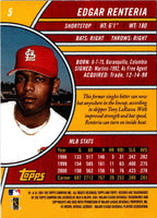 2001 Topps Reserve Edgar Renteria #5