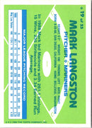 1989 Topps Hills Team MVP's Mark Langston