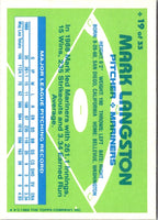 1989 Topps Hills Team MVP's Mark Langston #19