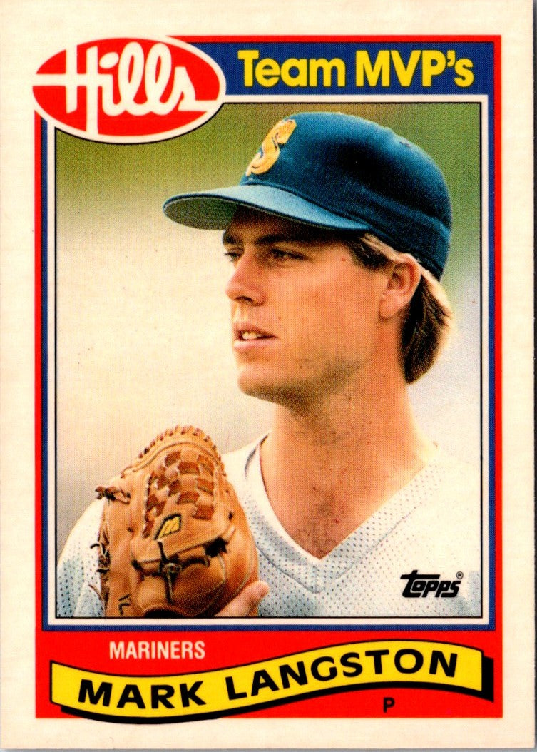 1989 Topps Hills Team MVP's Mark Langston