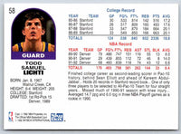 1992 Skybox Todd Samuel #58