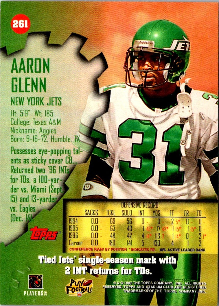 1997 Stadium Club Aaron Glenn