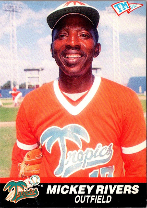1989 T&M Senior League Mickey Rivers #91