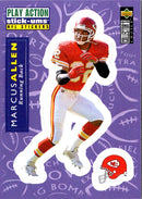 1996 Collector's Choice Update Play Action Stick-Ums Marcus Allen