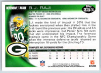 2011 Topps Football B.J. Raji #SBXLV-14