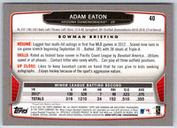 2013 Bowman Adam Eaton #40