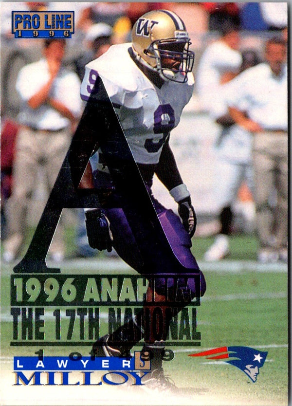 1996 Pro Line National Lawyer Milloy #330