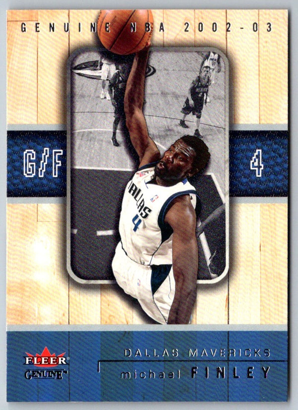 2002 Fleer Genuine Michael Finley #26