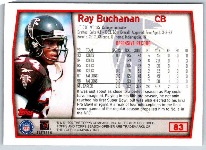 1999 Topps Ray Buchanan