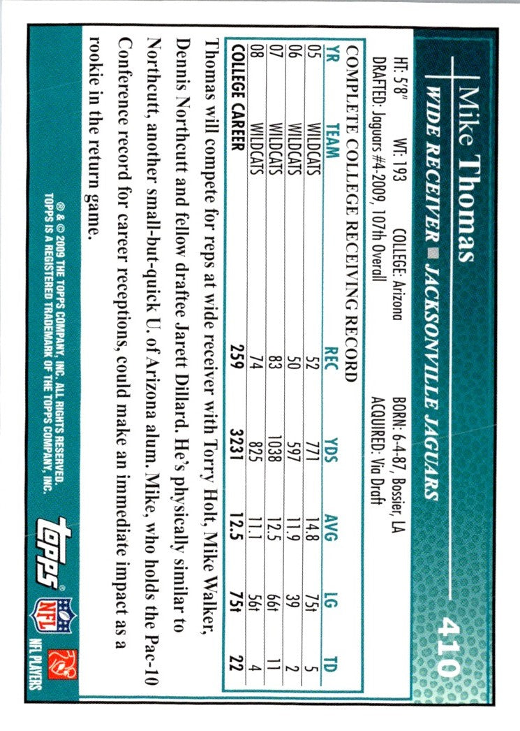 2009 Topps Mike Thomas