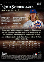 2019 Stadium Club Noah Syndergaard #159