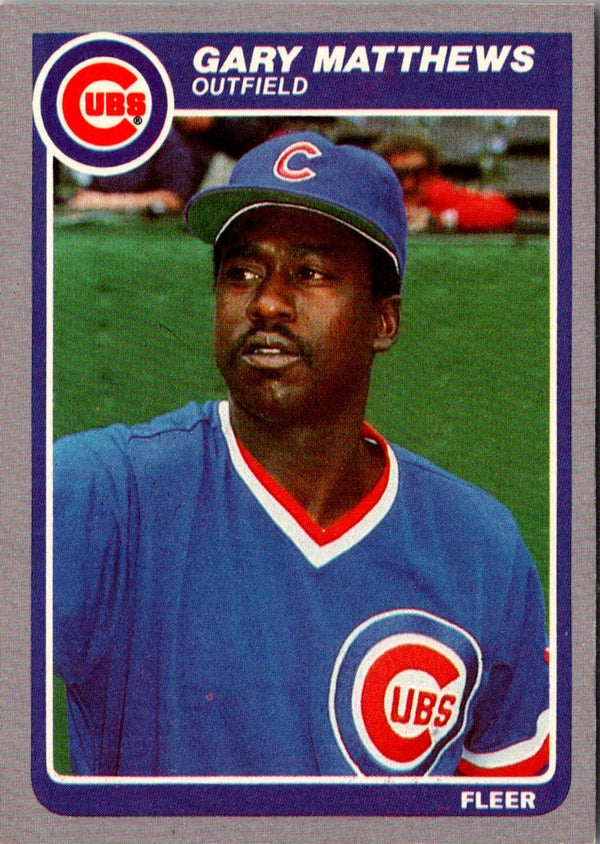 1985 Fleer Gary Matthews #61