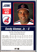 1992 Score Impact Players Sandy Alomar Jr. #40