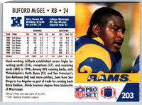 1991 Pro Set Buford McGee #203