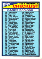 1984 Topps Checklist 265-396 #396