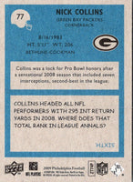 2009 Upper Deck Nick Collins #77