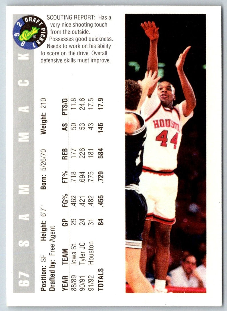 1992 Classic Draft Sam Mack