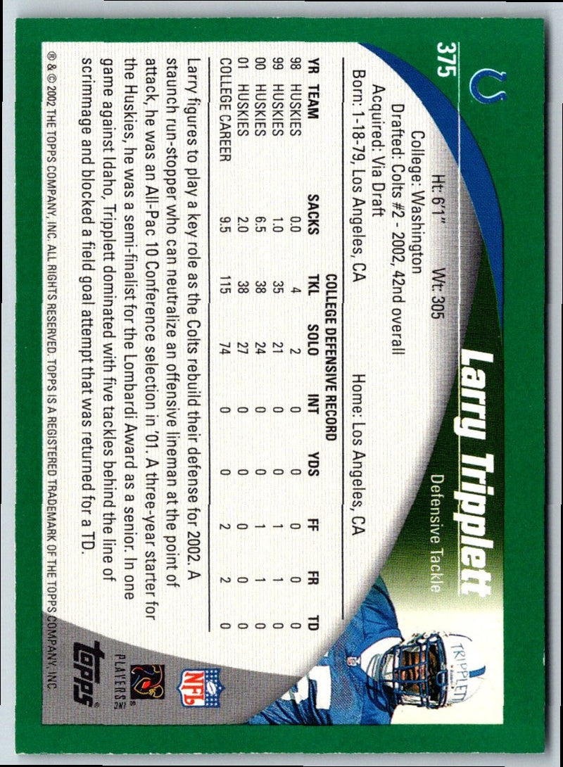 2002 Topps Larry Tripplett