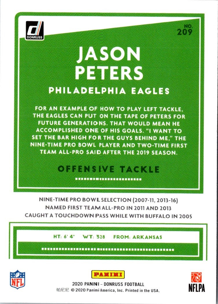 2020 Donruss Jason Peters