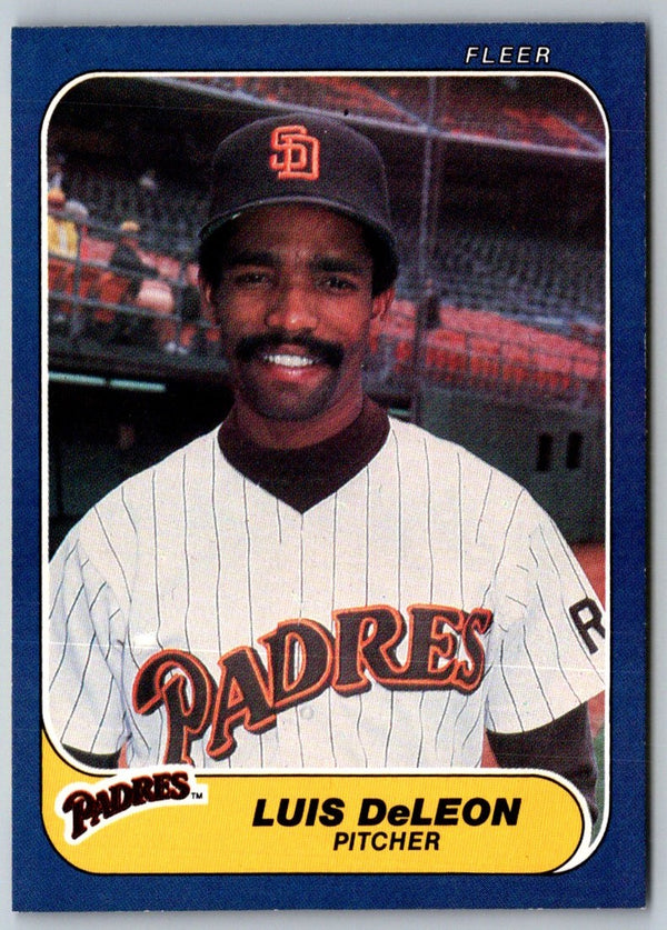 1986 Fleer Luis DeLeon #318