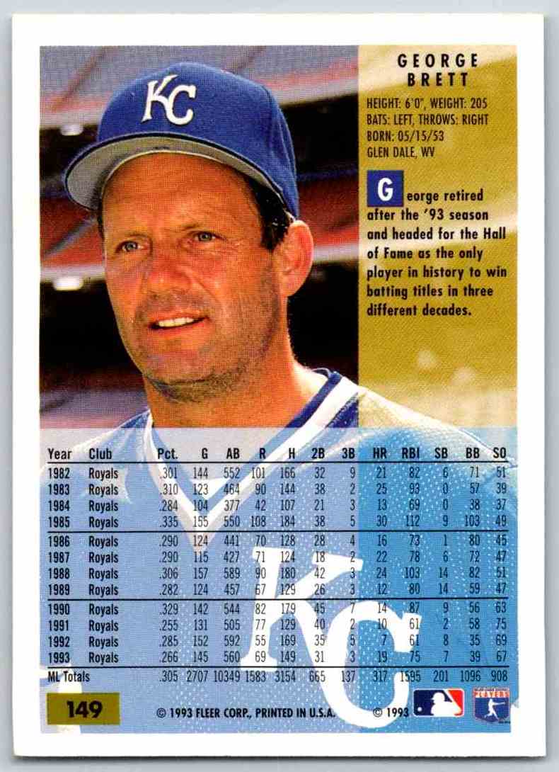 1994 Fleer Baseball George Brett