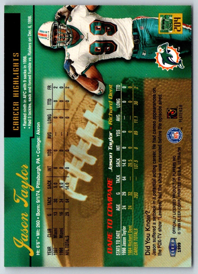 1999 Ultra Jason Taylor