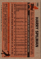 1983 Topps Harry Spilman #193 NM-MT