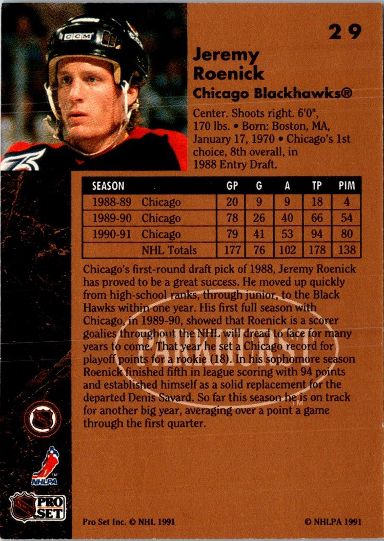 1991 Parkhurst Jeremy Roenick