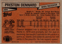 1981 Topps Preston Dennard #489