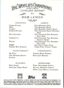 2013 Topps Allen & Ginter Bob Lemon