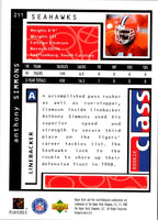 1998 UD Choice Anthony Simmons #211 Rookie
