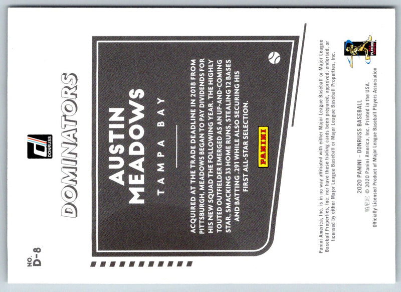 2020 Donruss Dominators Austin Meadows
