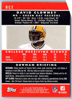 1991 Bowman BestFootball David Clowney #BC2