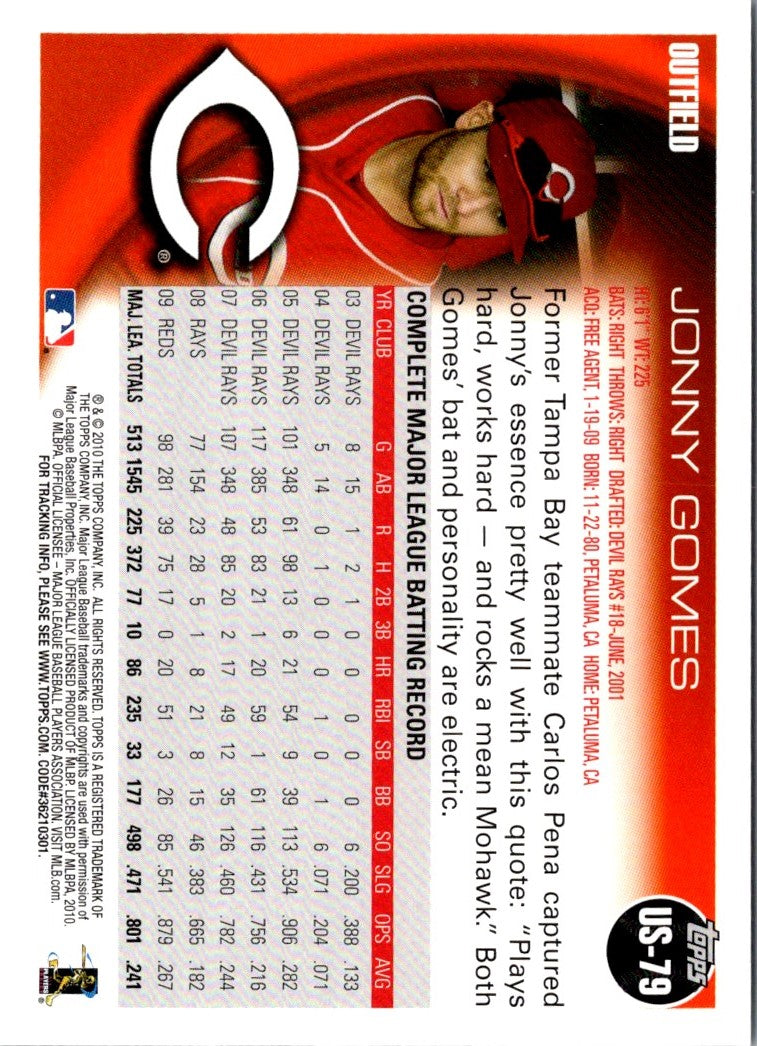 2010 Topps Update Jonny Gomes