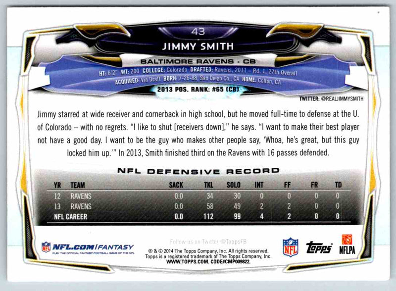 2014 Topps Jimmy Smith