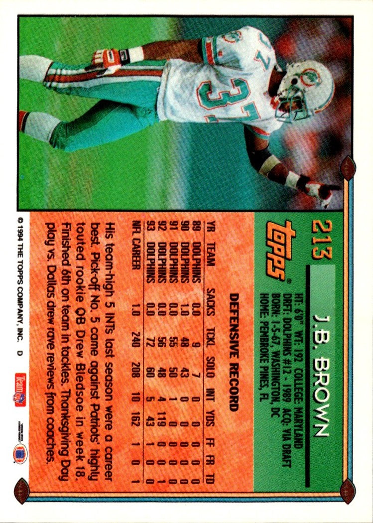 1994 Topps J.B. Brown