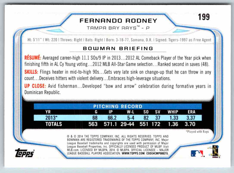 2014 Bowman Fernando Rodney