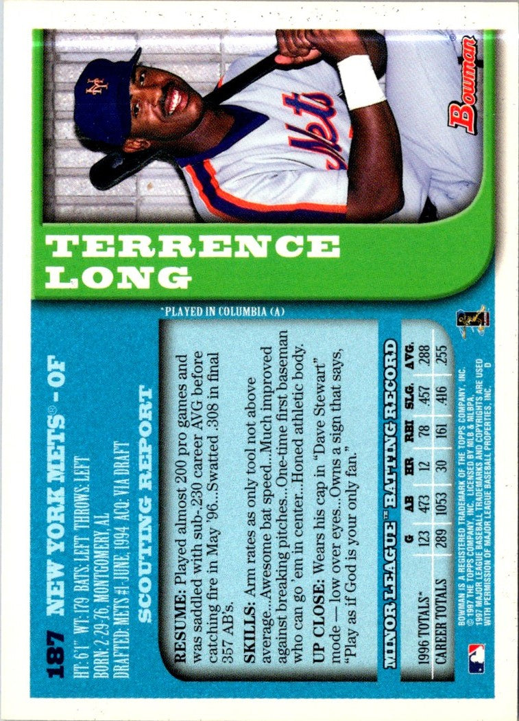 1997 Bowman's Best Terrence Long