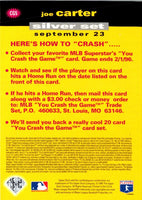 1995 Collector's Choice You Crash the Game Joe Carter #CG5C