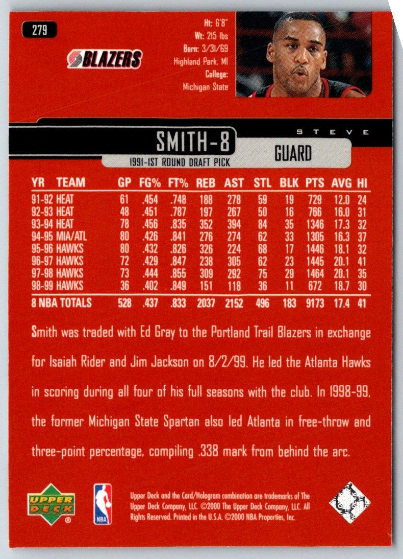 1999 Upper Deck Steve Smith