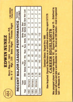 1985 Donruss Ed Nunez #484