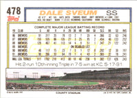 1992 Topps Dale Sveum #478