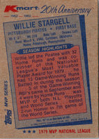 1982 Topps Kmart 20th Anniversary Willie Stargell #37